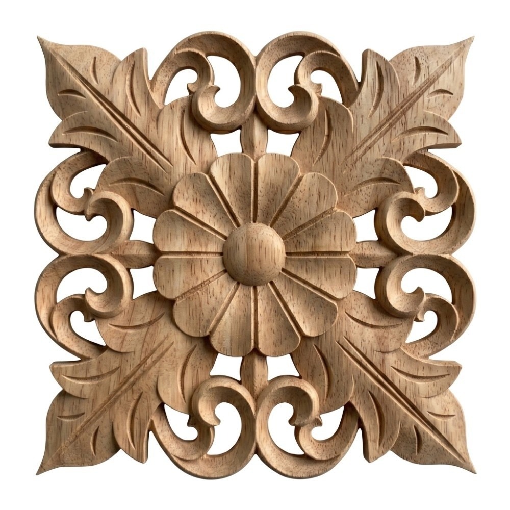 Embellish Craft - Huisdecoratie Hout Houtsnijwerk Appliqué lichtbruin 5,91