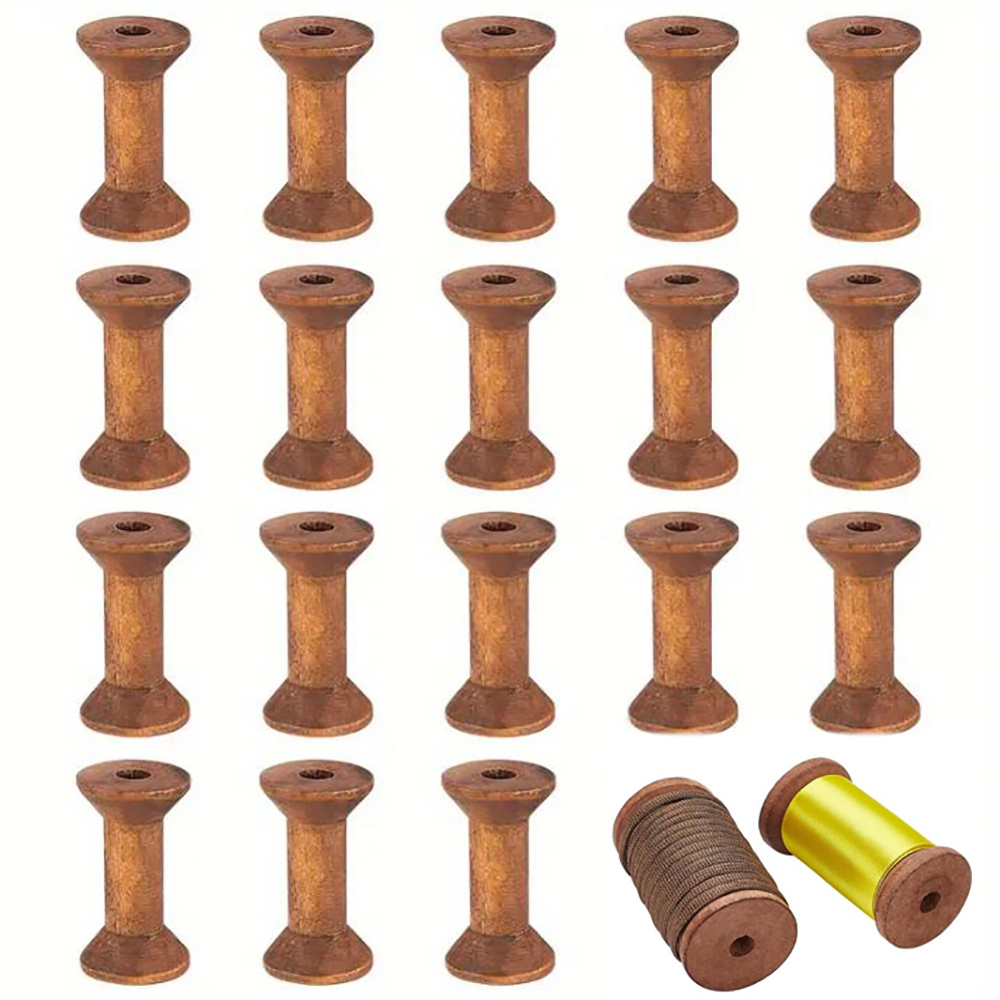 Organza Ribbon Spool - 10/20 Stuks Mini Houten Spoeltjes Lege