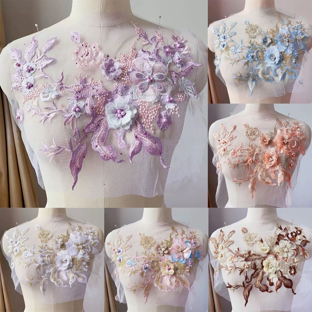 Applique Patch Flower - Mode elegante kleurrijke pailletten borduurwerk patches
