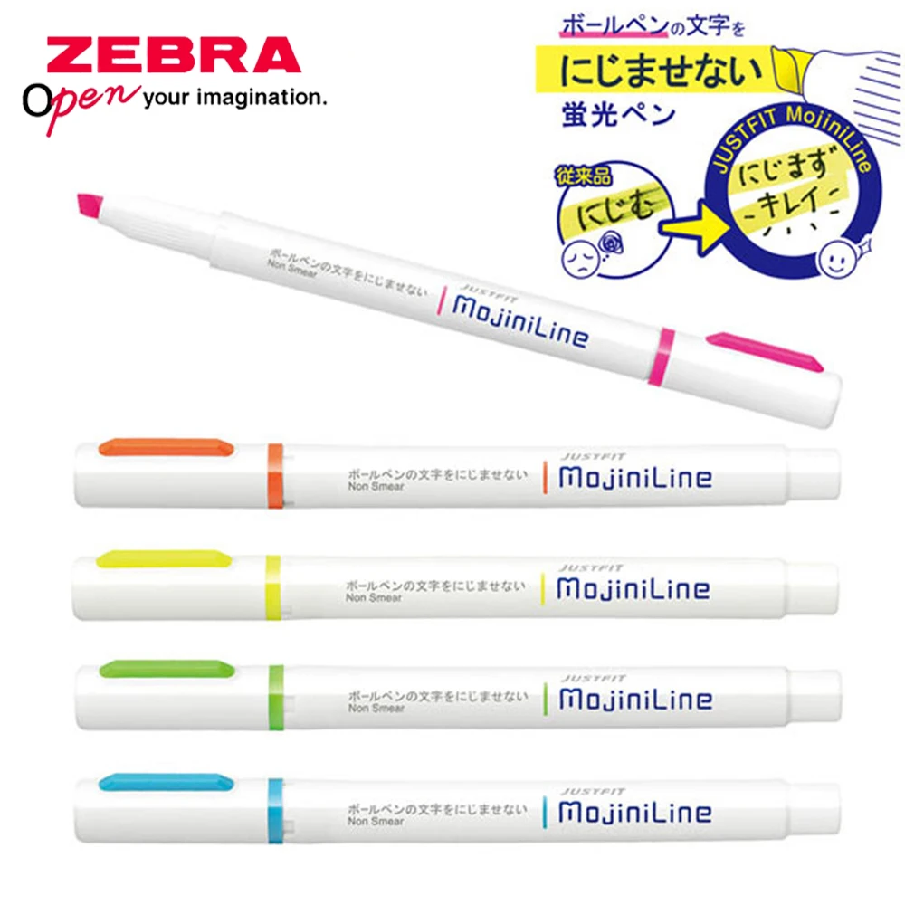 Zebra Pen Mildliner - 4 Stuks Japan Zebra Markeerstift Enkele
