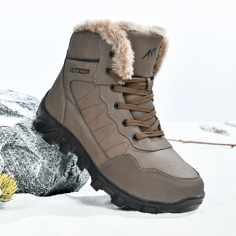 Guipure Lace Panel - Winterlaarzen voor heren Warme waterdichte antislip