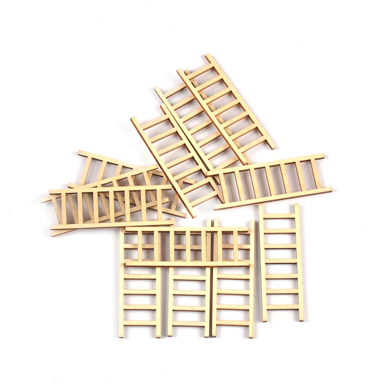 Embellish Craft - 20 stks/partij 20x60mm Natuurlijke Ladder Hout
