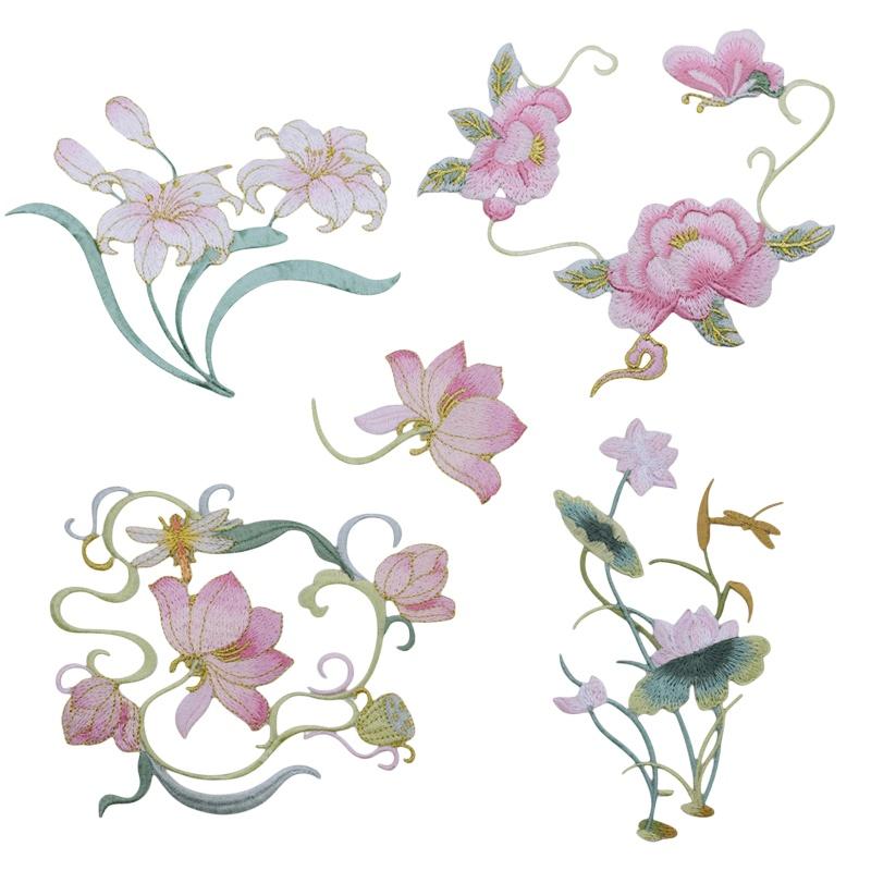 Applique Patch Flower - 1 stks DIY kleding ambachten geborduurde