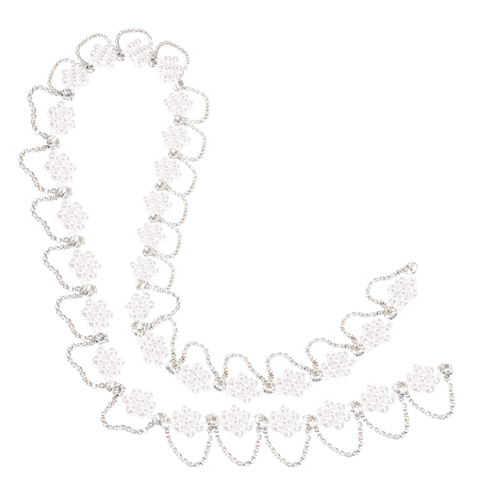 Embellish Craft - Premium strass-parelkettingbies voor DIY-kleding, haarband, jurk,