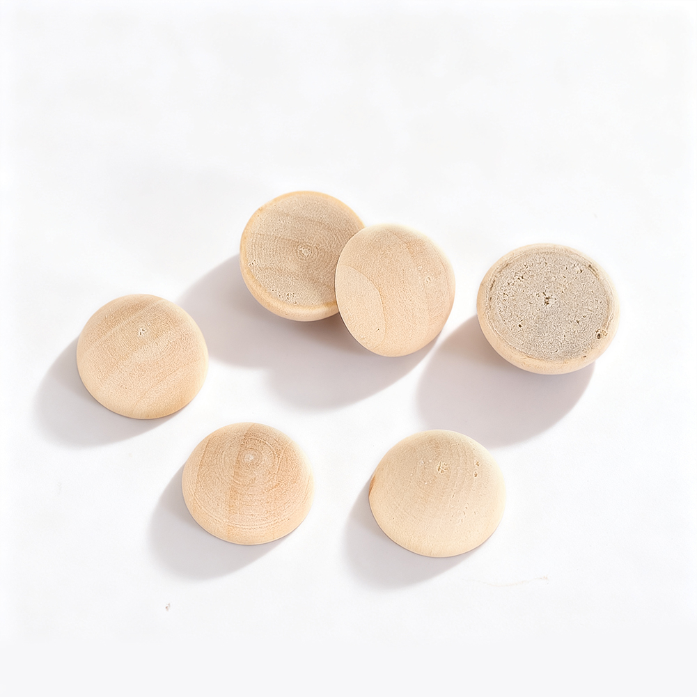 Embellish Craft - 120 stks 15mm Half Houten Ballen