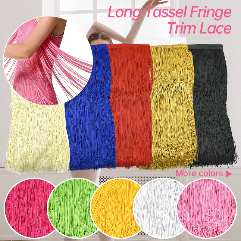 Fringe Ribbon Sewing - 1-5 meter, 50 cm lange franjes,