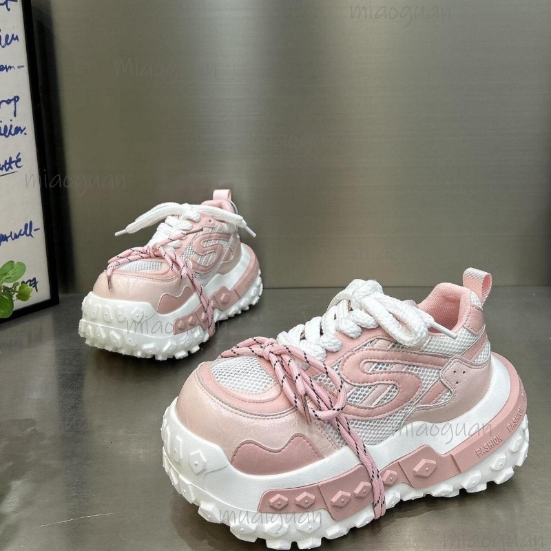 Dames Chunky Platform Dad Snea - Guipure Lace Panel recensie en prijs