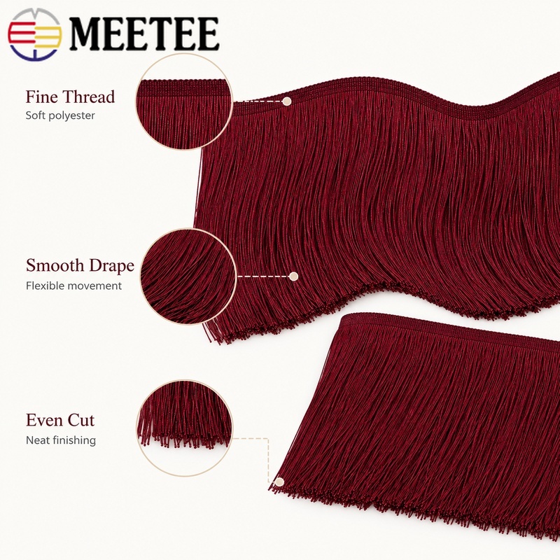5/10Yards 10-30cm Rode Kwastje - Fringe Ribbon Sewing recensie en prijs