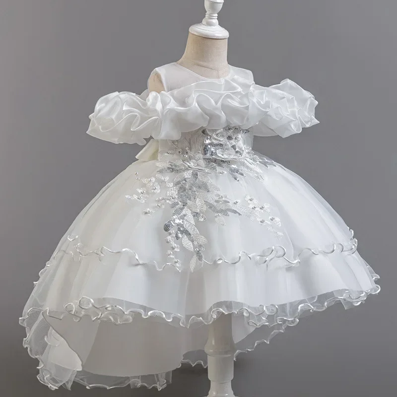 Mode Bloemenmeisje Jurken Voor - Lace Ribbon Trim recensie en prijs
