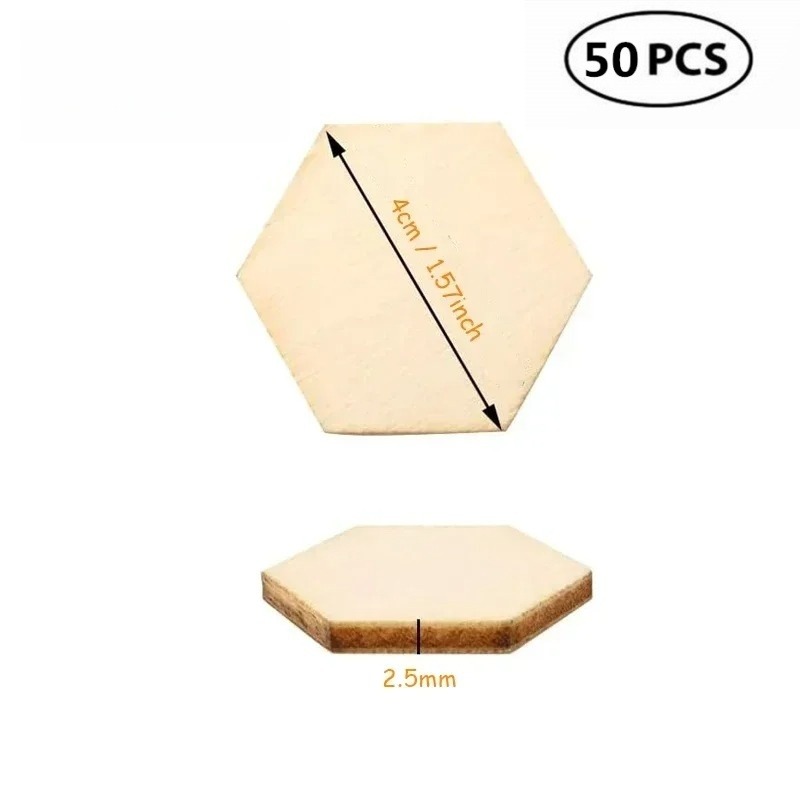 50 STKS 4 CM Onvoltooide Houte - Embellish Craft recensie en prijs