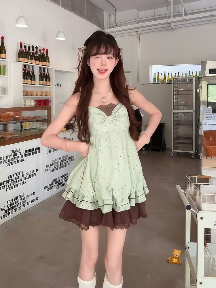 Coquette Sweet Korean Polka Do - Elastic Lace Trim recensie en prijs